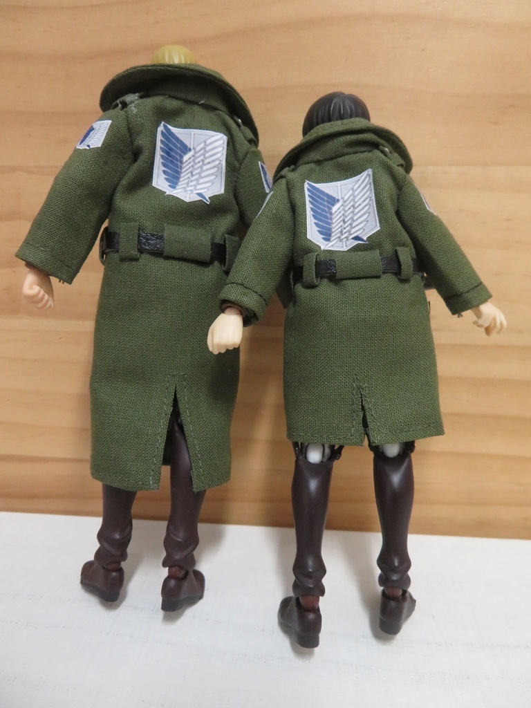 【Boo-21】Figma用兵団コート(小さいサイズ▶オビツ11兼用可能)
