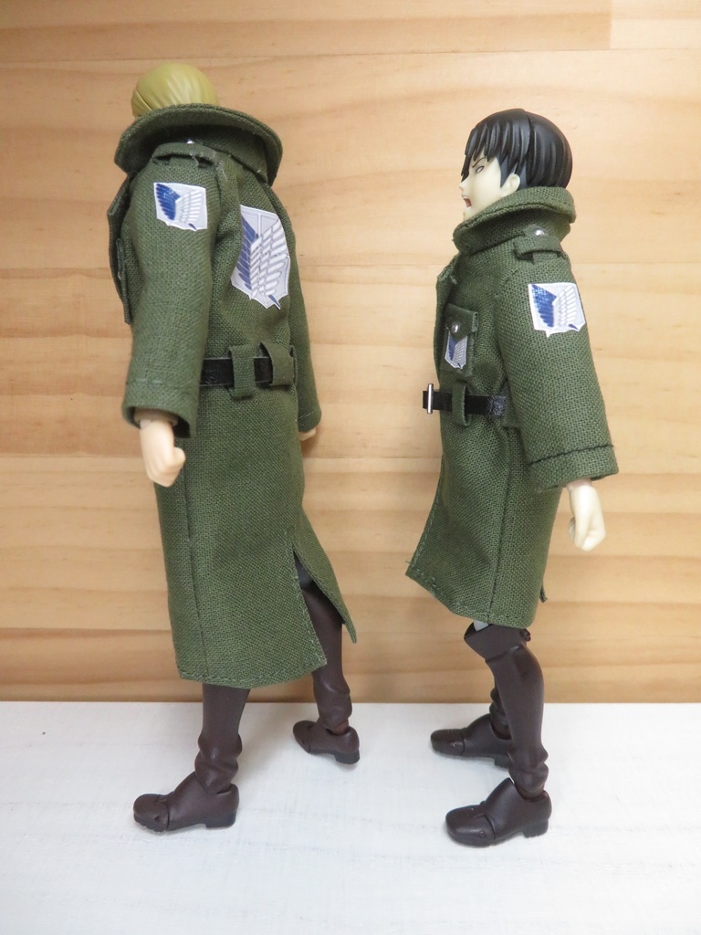 【Boo-21】Figma用兵団コート(小さいサイズ▶オビツ11兼用可能)