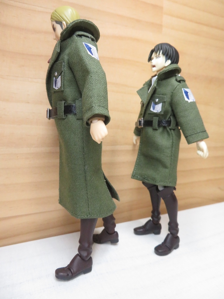 【Boo-21】Figma用兵団コート(小さいサイズ▶オビツ11兼用可能)