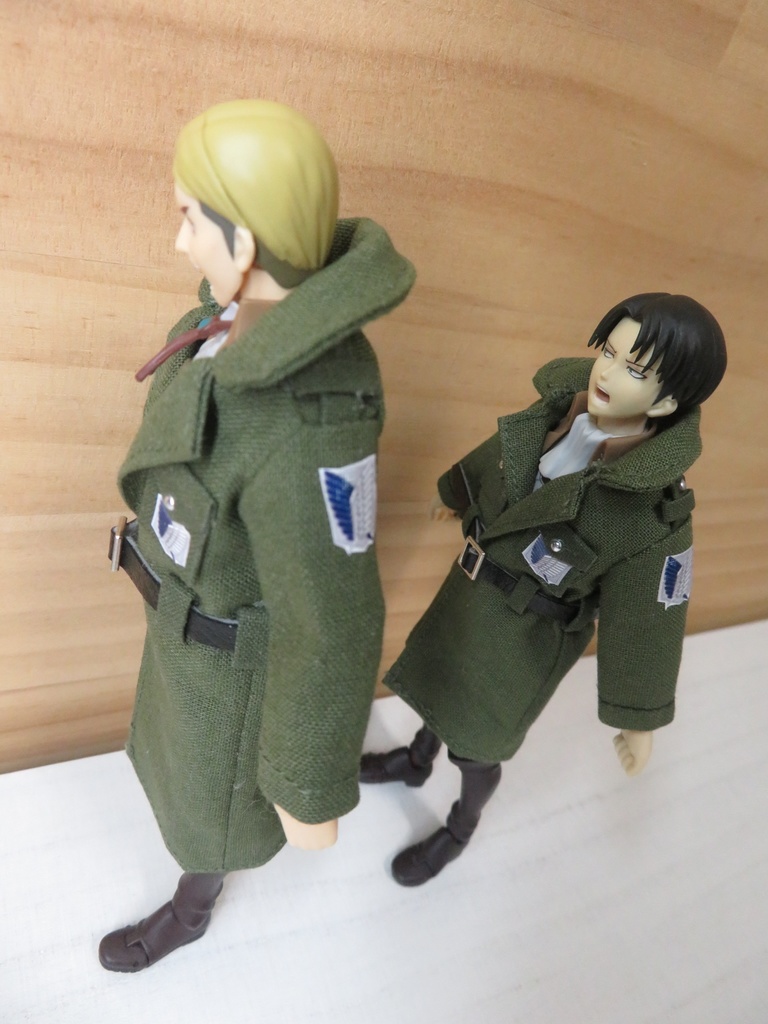 【Boo-21】Figma用兵団コート(小さいサイズ▶オビツ11兼用可能)