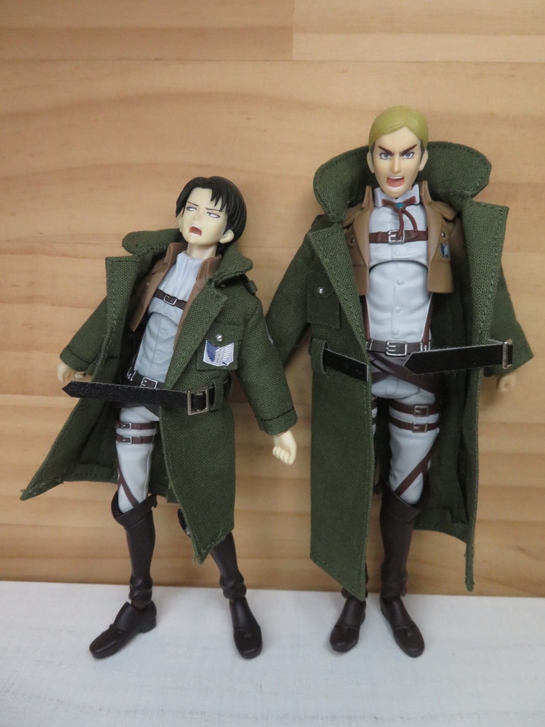 【Boo-21】Figma用兵団コート(小さいサイズ▶オビツ11兼用可能)