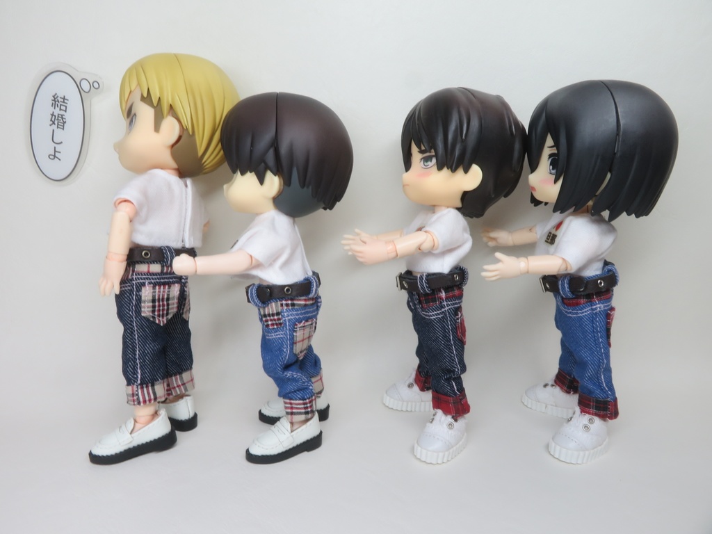 【デニム×チェック】ロールアップパンツ