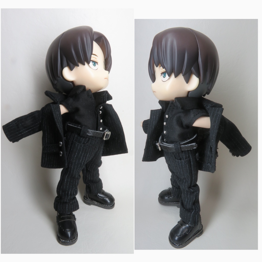 【Boo-31】黒ストライプ/スーツset