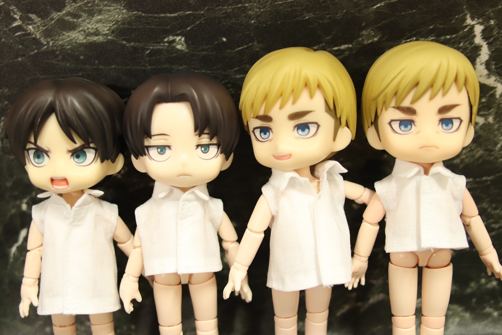 【受注OK】ノースリーブ シャツ_オビツ11 ねんどろいどどーる 身長調整