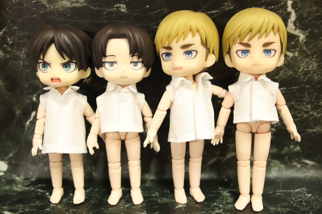 【受注OK】ノースリーブ シャツ_オビツ11 ねんどろいどどーる 身長調整