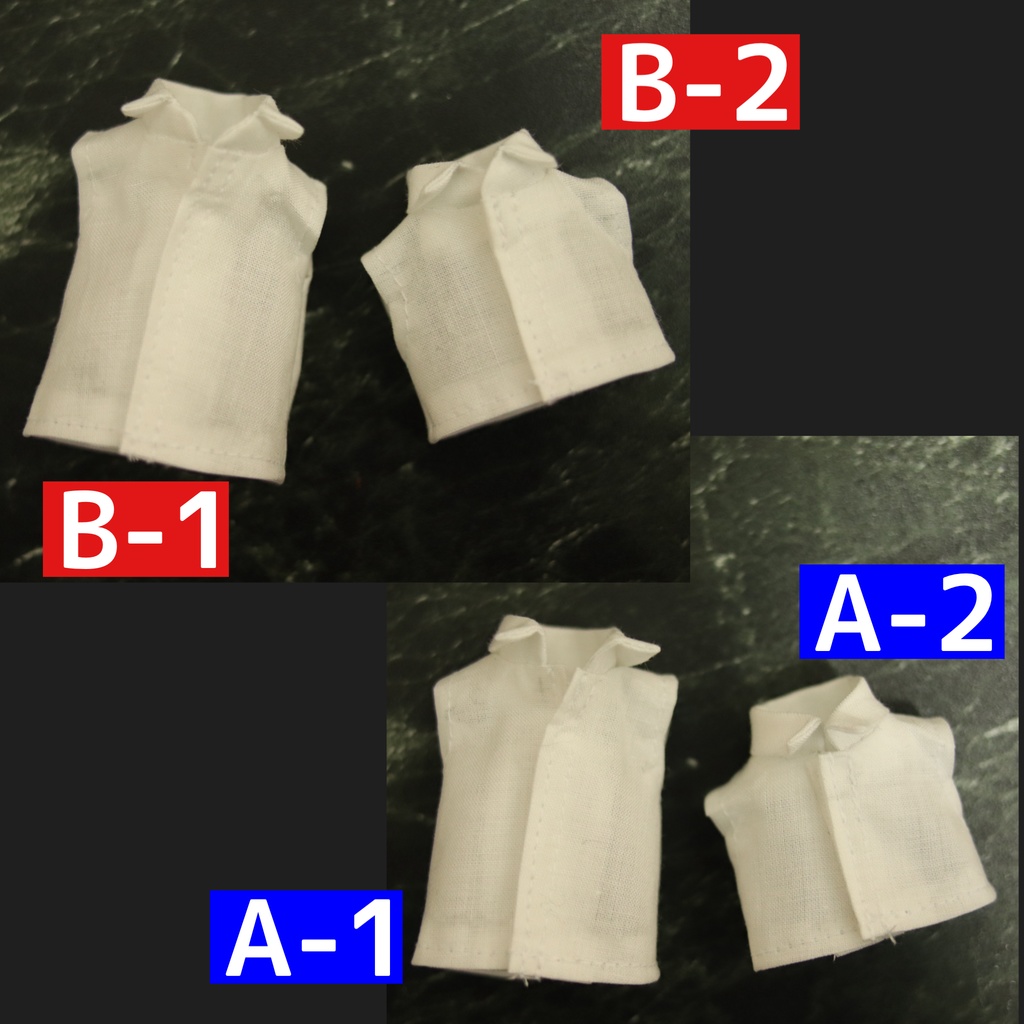 【受注OK】ノースリーブ シャツ_オビツ11 ねんどろいどどーる 身長調整