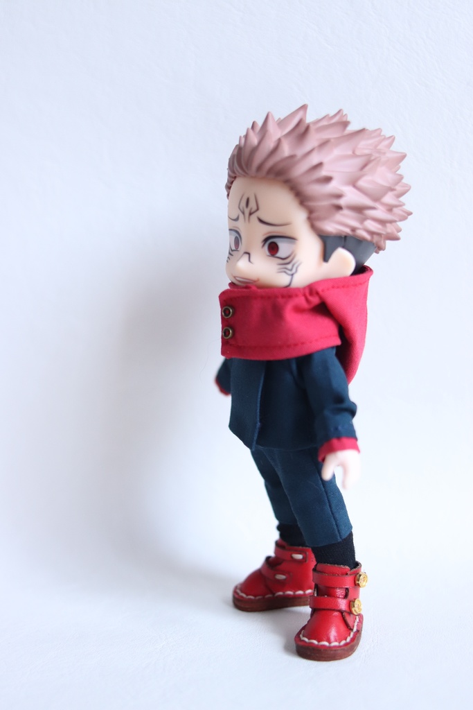 【制作中8/21】【Boo-32】紺×赤 制服/オビツ11