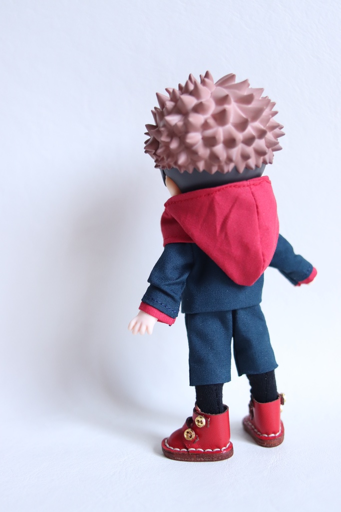 【制作中8/21】【Boo-32】紺×赤 制服/オビツ11