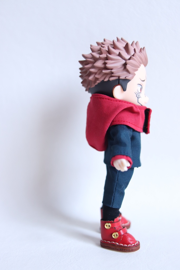 【制作中8/21】【Boo-32】紺×赤 制服/オビツ11