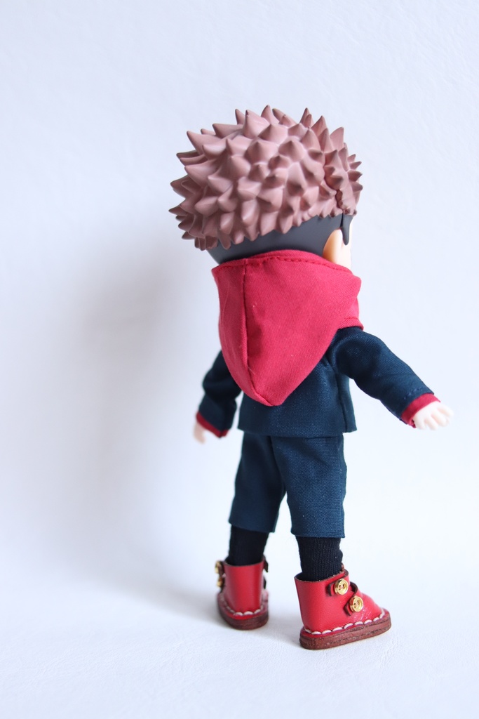 【制作中8/21】【Boo-32】紺×赤 制服/オビツ11