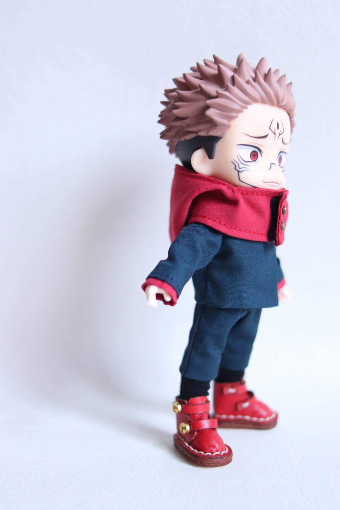 【制作中8/21】【Boo-32】紺×赤 制服/オビツ11