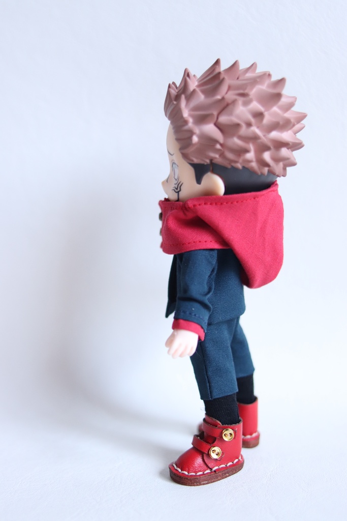 【制作中8/21】【Boo-32】紺×赤 制服/オビツ11