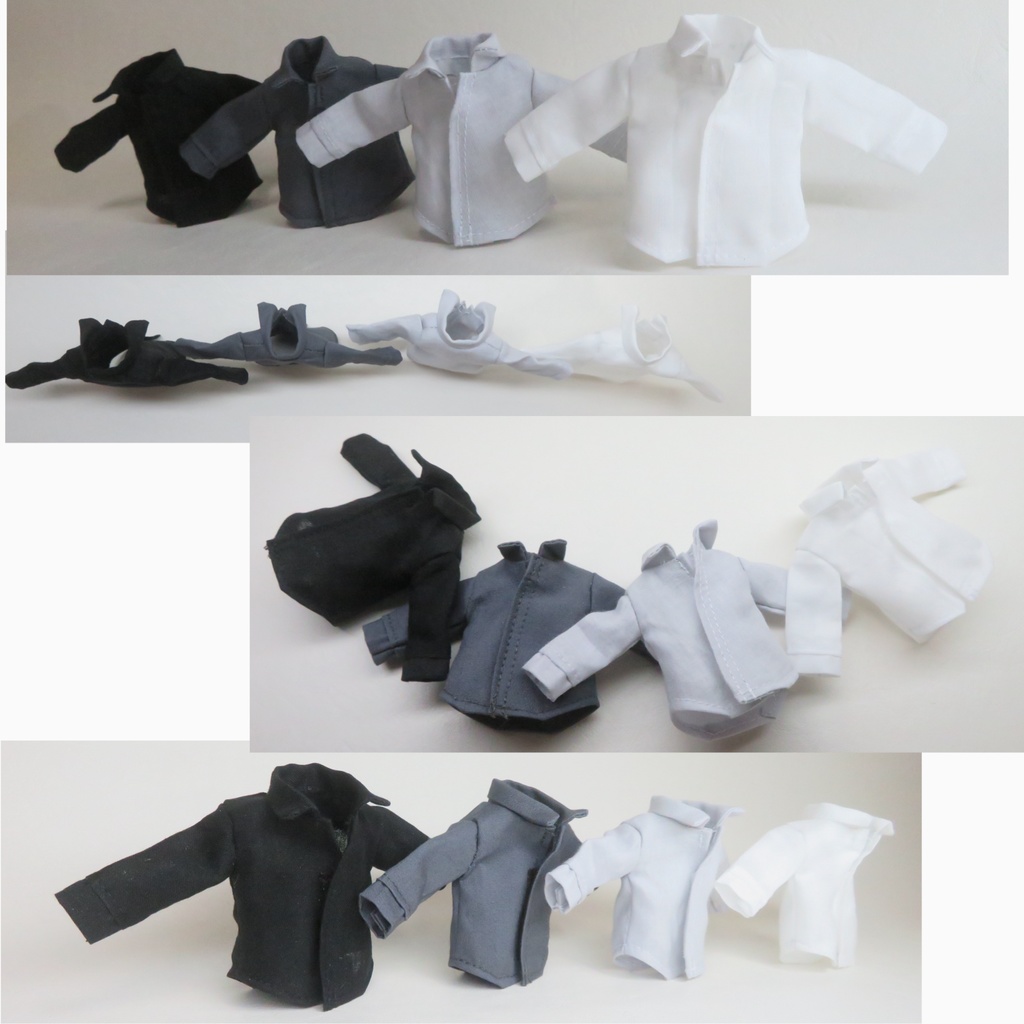 【受注OK】無地Yシャツ:オビツ11_ねんどろいどどーる