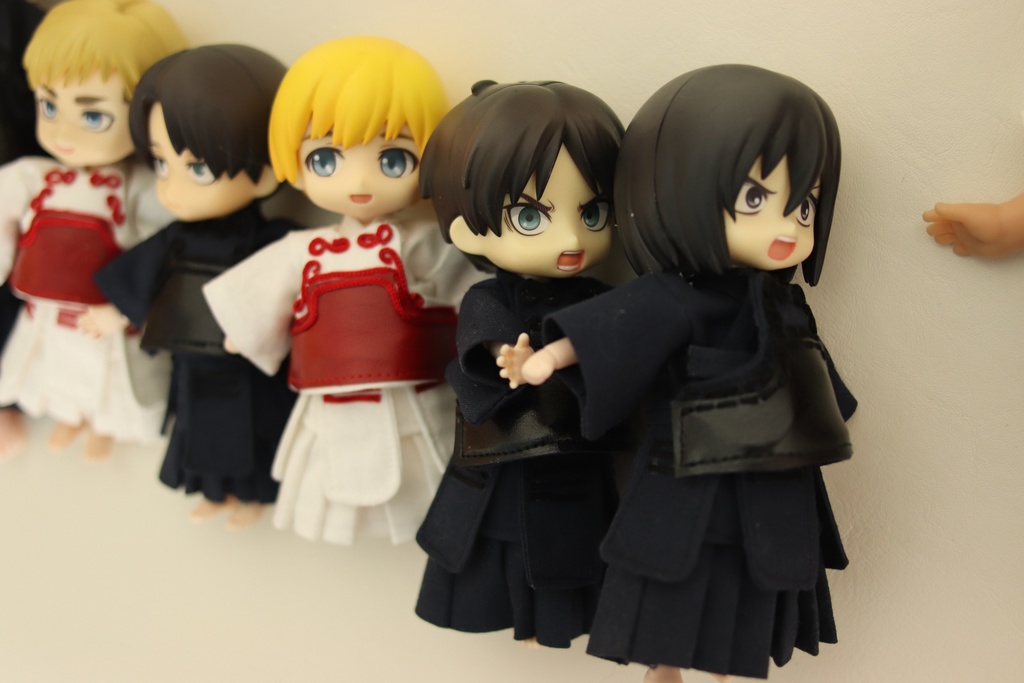 【剣道着+防具】オビツ11,ねんどろいどどーる身長調整,ミニパオラ,セリアドール15,19