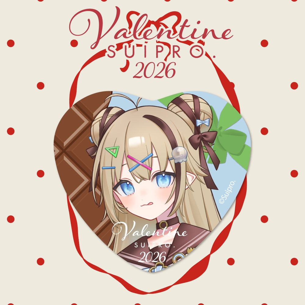 バレンタイングッズ2026 ハート型ホロ缶バッジ(全5種)