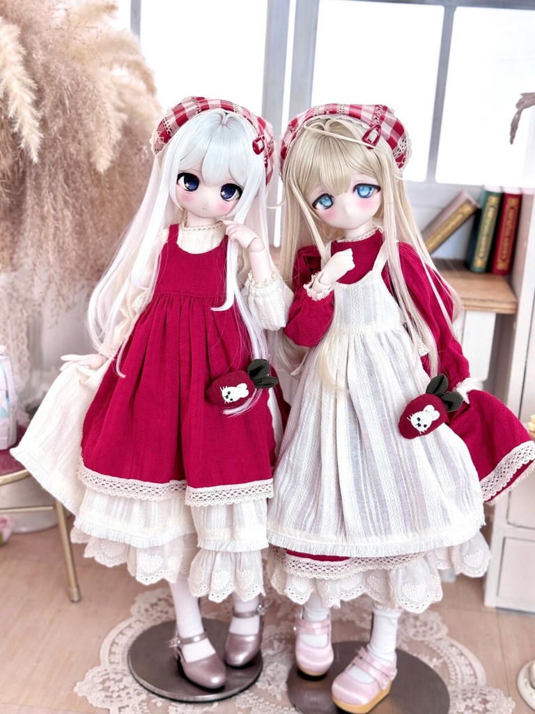 「受注」꒰黒猫と赤い林檎🍎꒱「1/4ドール KUMAKO, MDD/OF」