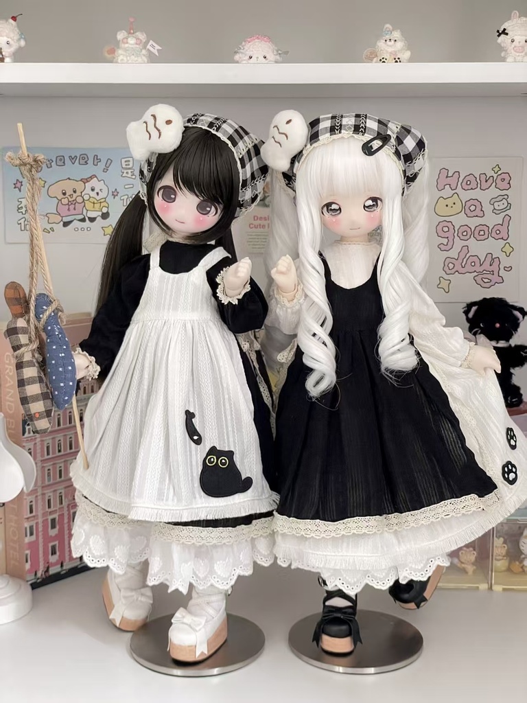 「受注」꒰黒猫と赤い林檎🍎꒱「1/4ドール KUMAKO, MDD/OF」