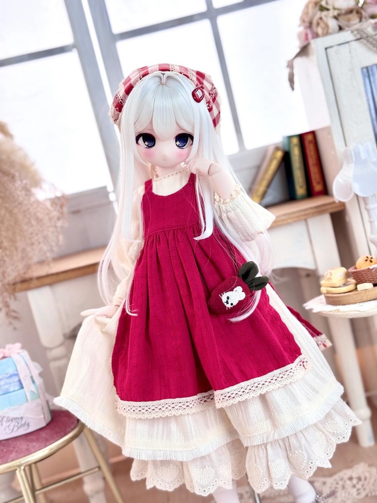 「受注」꒰黒猫と赤い林檎🍎꒱「1/4ドール KUMAKO, MDD/OF」