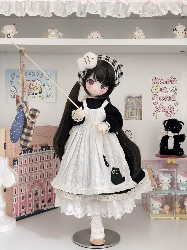 「受注」꒰黒猫と赤い林檎🍎꒱「1/4ドール KUMAKO, MDD/OF」