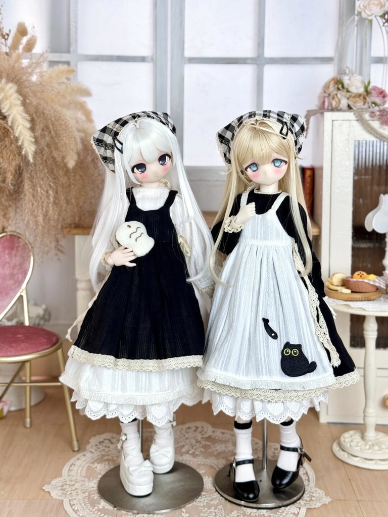 「受注」꒰黒猫と赤い林檎🍎꒱「1/4ドール KUMAKO, MDD/OF」