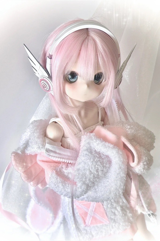 「通販」꒰電子天使🎧꒱「1/4ドールサイズ・ヘッドホン」