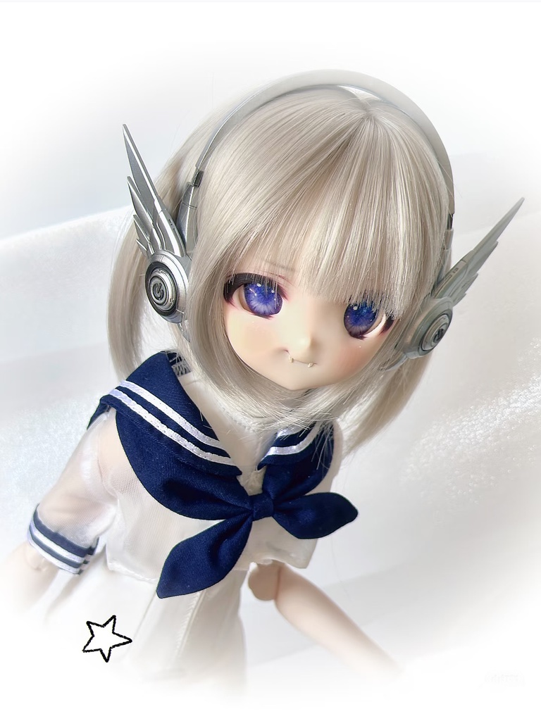 「通販」꒰電子天使🎧꒱「1/4ドールサイズ・ヘッドホン」