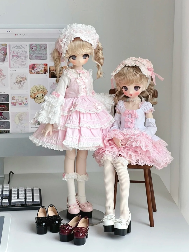「受注」꒰バレリーナ꒱「1/4ドール靴 MDD/OF」