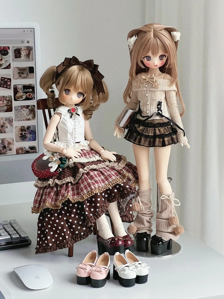 「受注」꒰バレリーナ꒱「1/4ドール靴 MDD/OF」