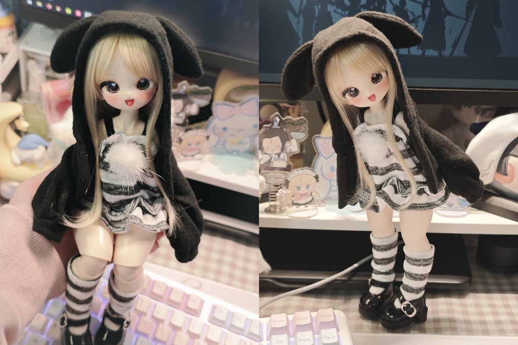 「通販」꒰ふわ兎耳🐇꒱「1/4ドール MDD/OF」
