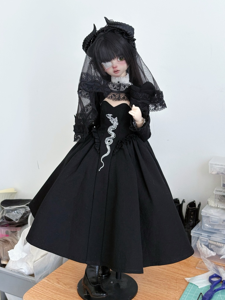 「限定受注」꒰角蝰姫꒱「1/4ドール服」