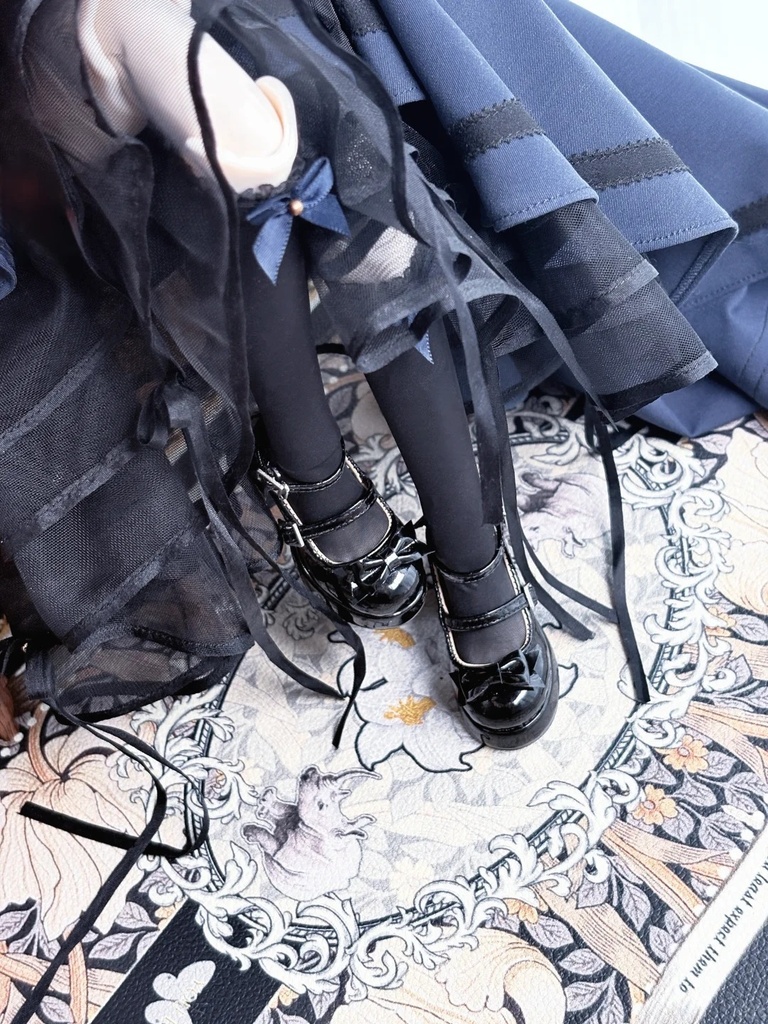 「受注」꒰ビロード茶会꒱「1/4 ドール靴 」
