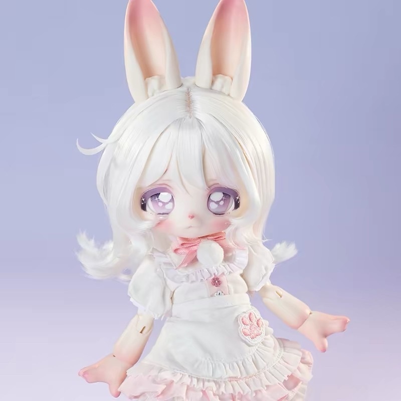 「受注」꒰雪うさぎのもち꒱「1/6 ドール PVC素材.ver」