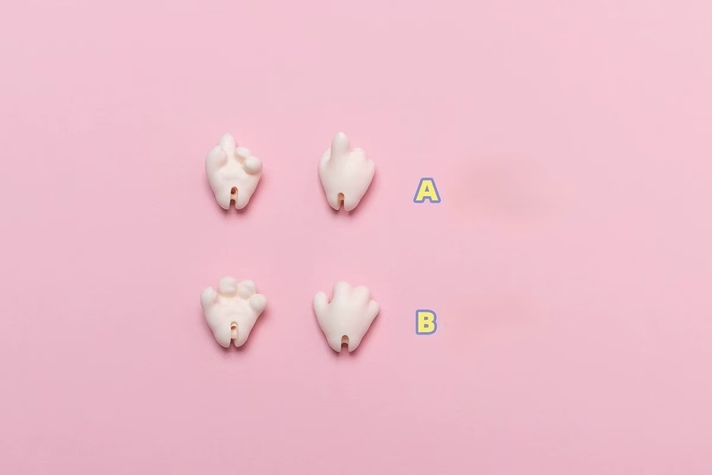 「受注」꒰雪うさぎのもち꒱「1/6 ドール PVC素材.ver」