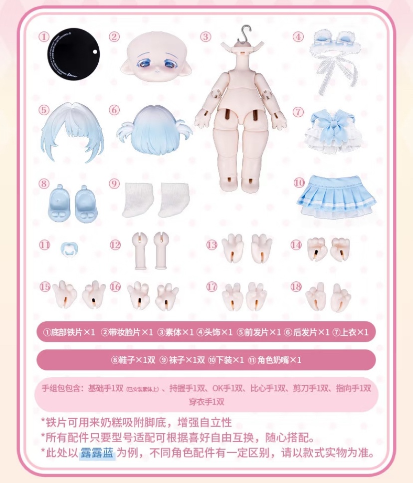 !ALL IN限定特典残り2セット!「既納」꒰おやすみ前のミルクシューDreamy Milk Puff꒱「BJDドールブラインドボックス」