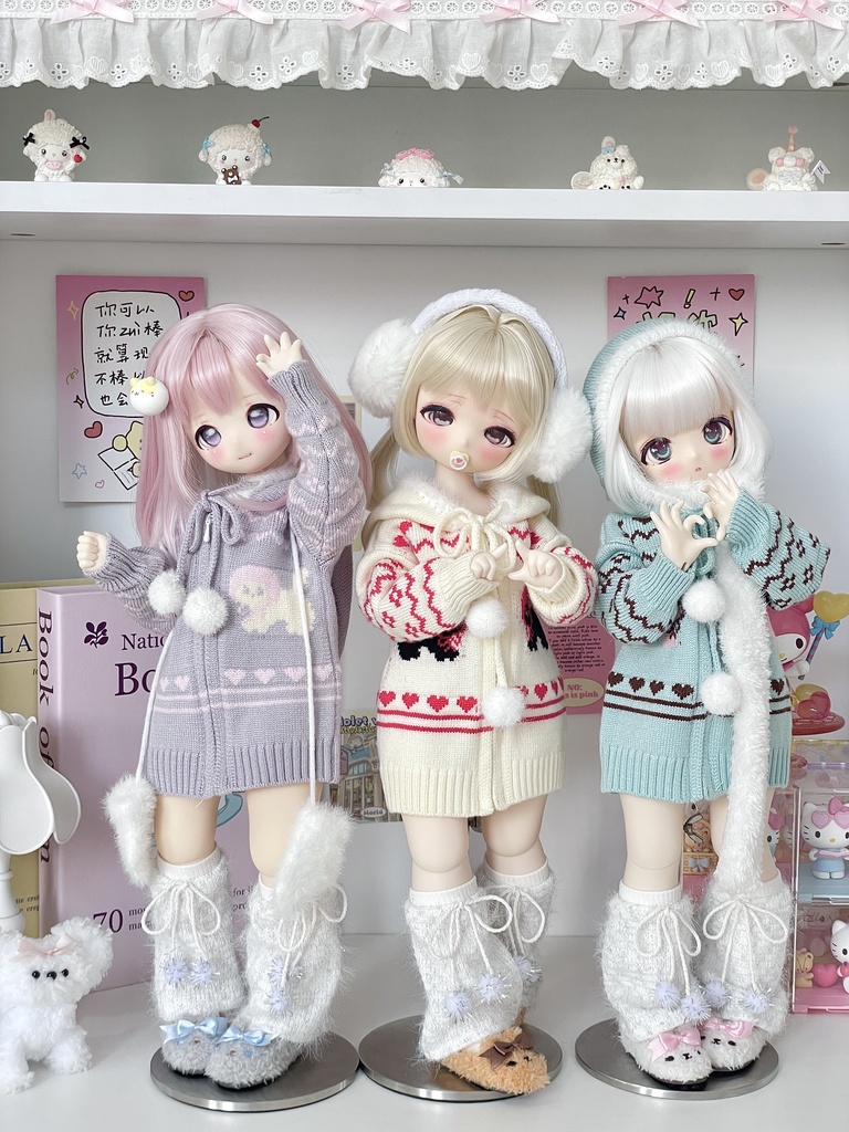 「受注」꒰にゃんにゃん꒱「1/4ドール服 MDD,KUMAKO,MSD/OF」