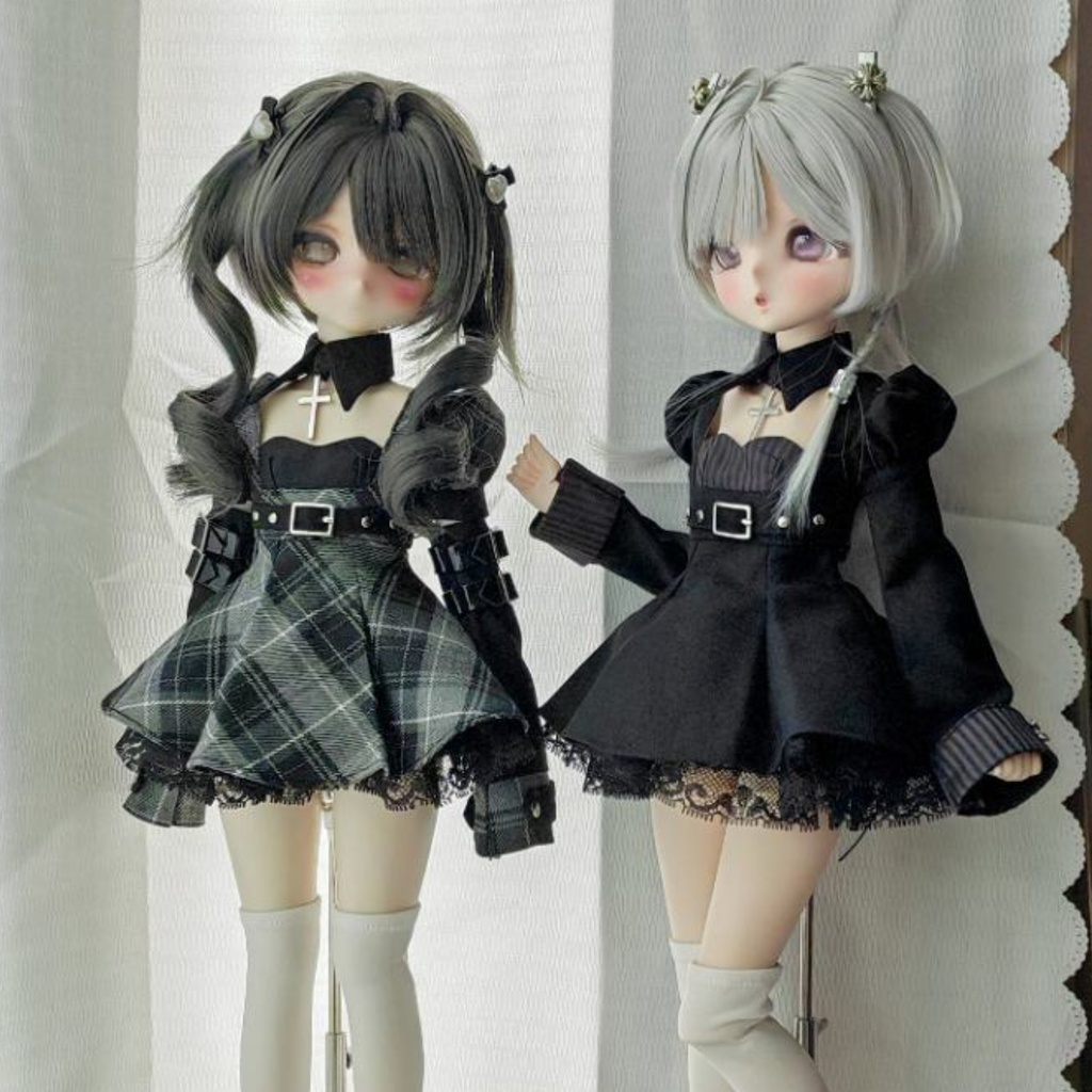 「在庫なし」꒰クロネコ🐈⬛꒱「1/3ドール服 1/4ドール服 MDD, MSD, SDM/OF」