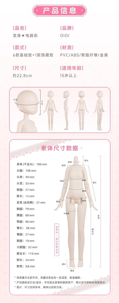 「受注」꒰変身✰電器街 ꒱「1/6 BJD ブラインドボックス」