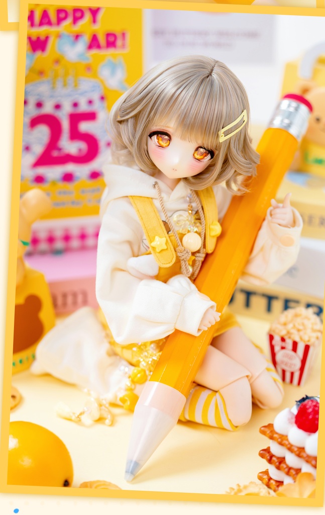 「受注」꒰小睦꒱「1/4ドール ヘッド ノーメイク 」