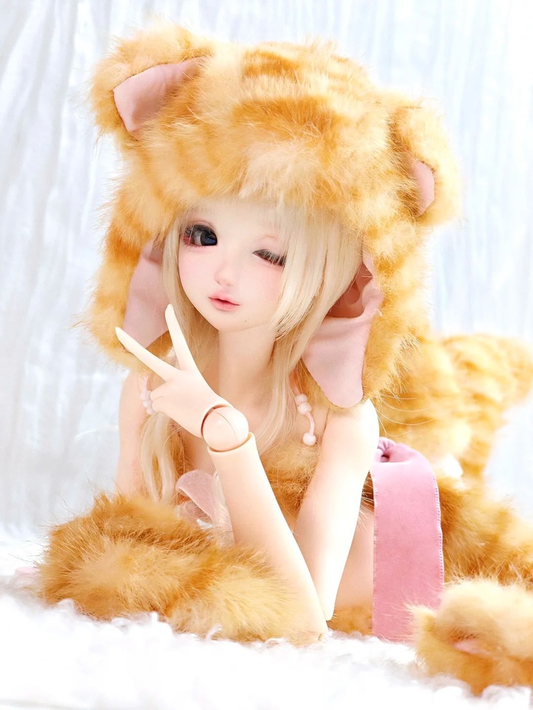 「在庫」꒰眠い子猫🐱꒱「1/4ドール服」