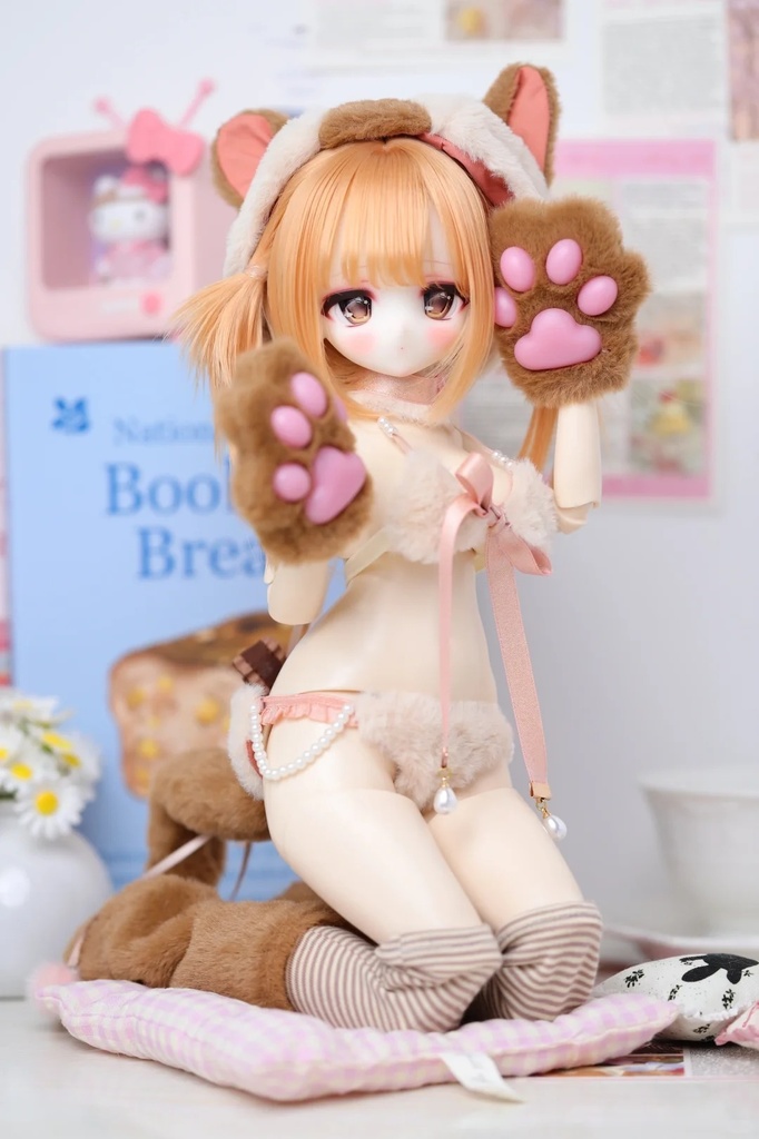 「受注」꒰眠い子猫🐱꒱「1/4ドール服」