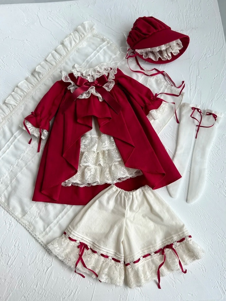 「受注」꒰物語の赤ずきん꒱「1/4ドール服 MDD, MSD, KUMAKO /OF」
