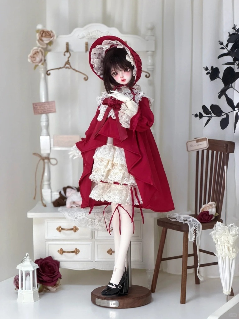 「受注」꒰物語の赤ずきん꒱「1/4ドール服 MDD, MSD, KUMAKO /OF」