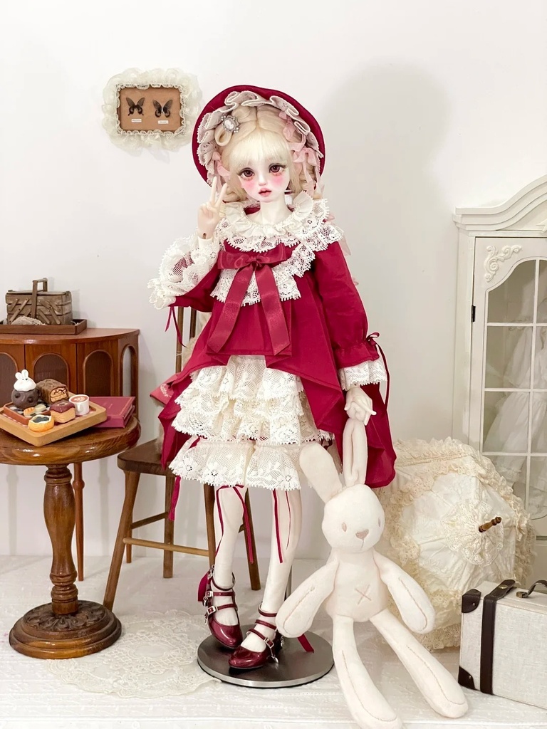「受注」꒰物語の赤ずきん꒱「1/4ドール服 MDD, MSD, KUMAKO /OF」