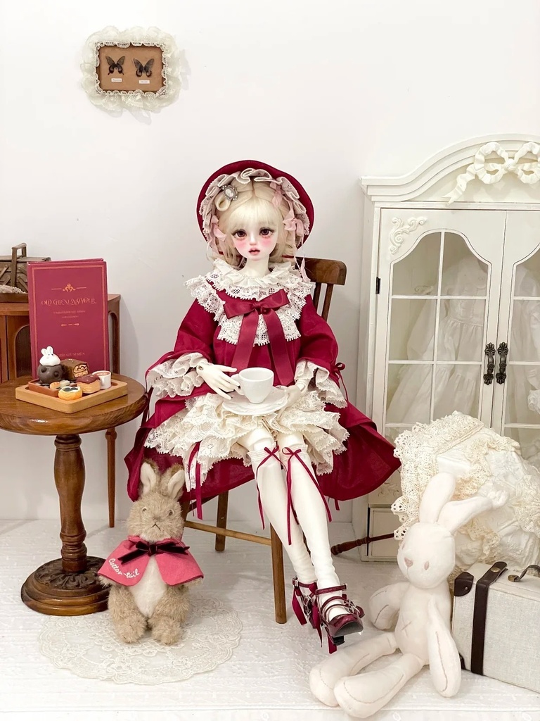 「受注」꒰物語の赤ずきん꒱「1/4ドール服 MDD, MSD, KUMAKO /OF」