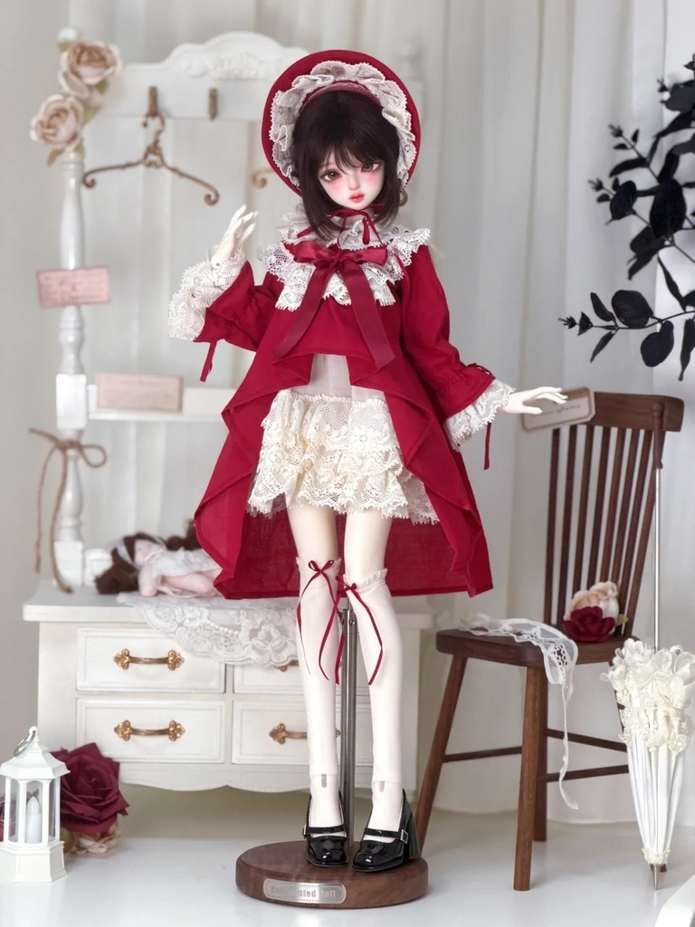 「受注」꒰物語の赤ずきん꒱「1/4ドール服 MDD, MSD, KUMAKO /OF」