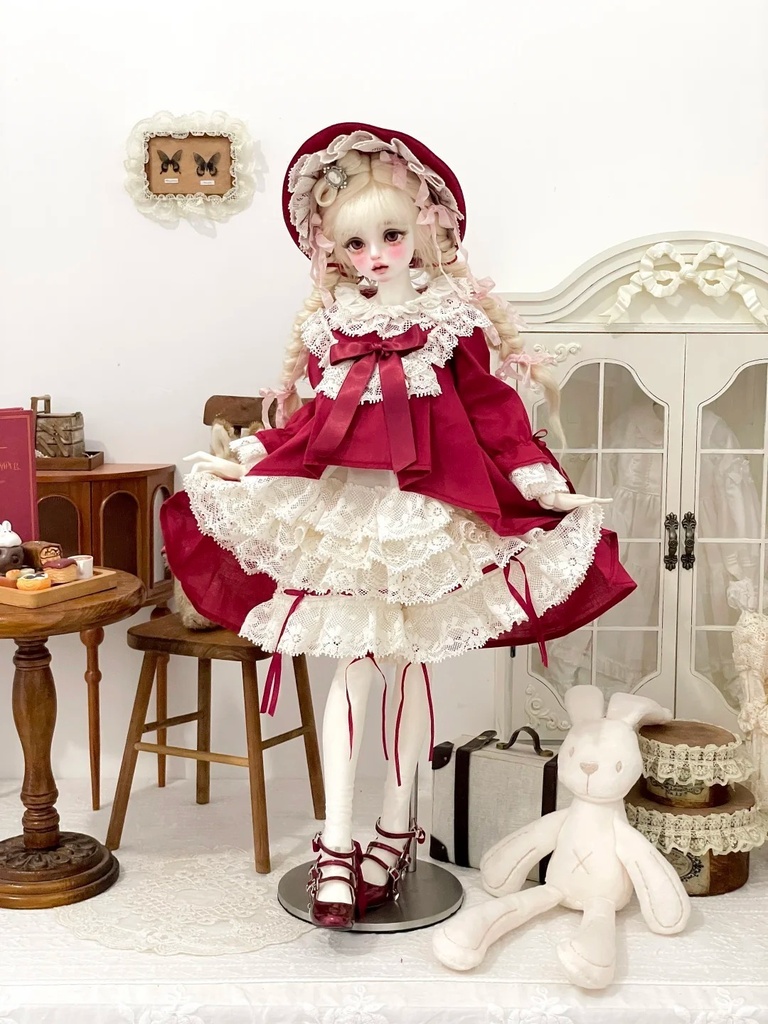 「受注」꒰物語の赤ずきん꒱「1/4ドール服 MDD, MSD, KUMAKO /OF」