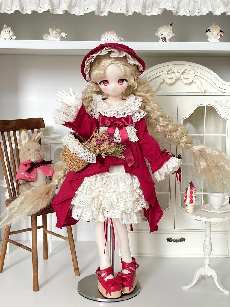 「受注」꒰物語の赤ずきん꒱「1/4ドール服 MDD, MSD, KUMAKO /OF」