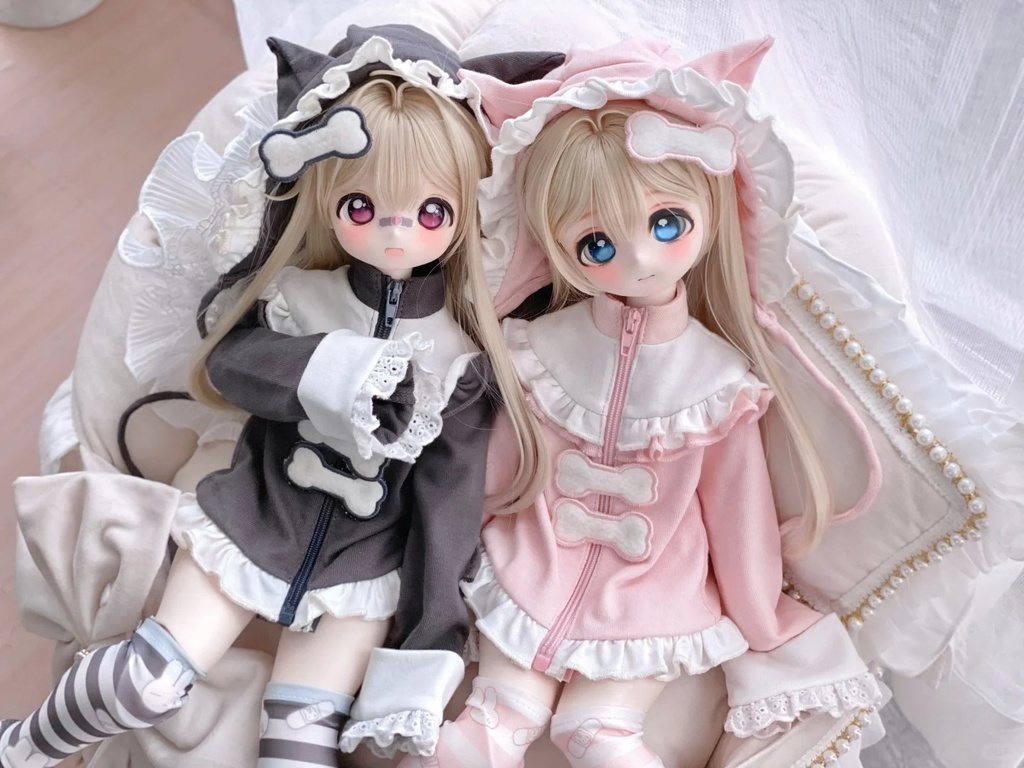 「在庫」꒰わんわん日記꒱「1/4ドール服 MDD, KUMAKO/OF」