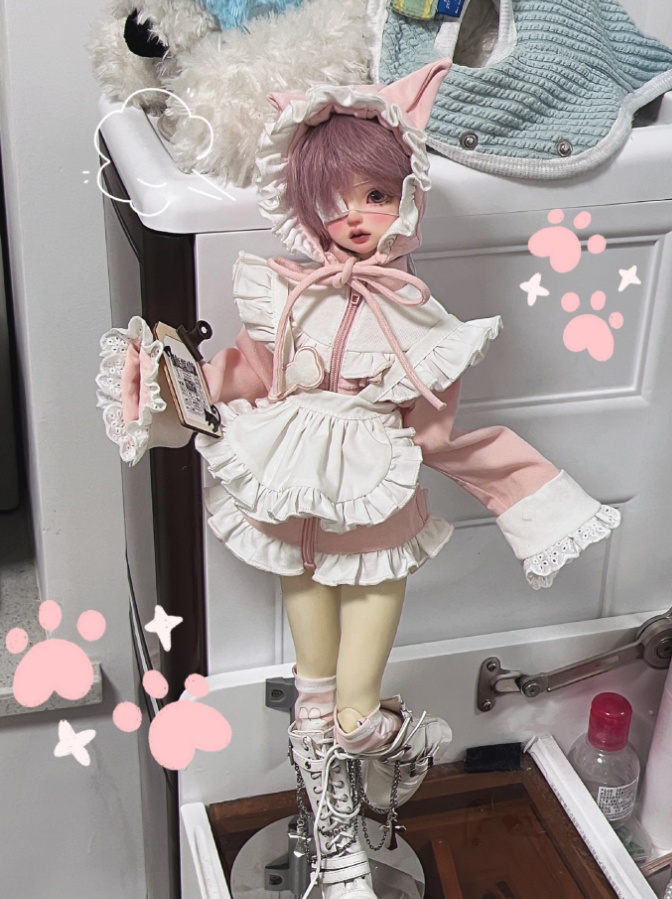 「在庫」꒰わんわん日記꒱「1/4ドール服 MDD, KUMAKO/OF」