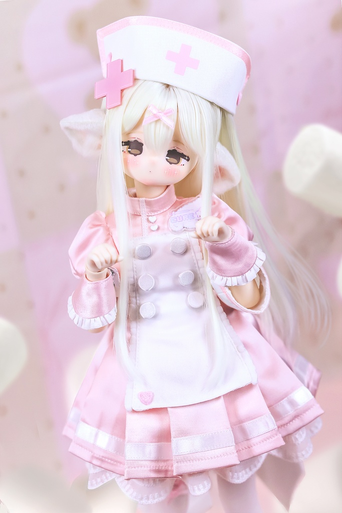 「受注」꒰天使の診療所꒱「1/4ドール服 MDD, KUMAKO/OF」